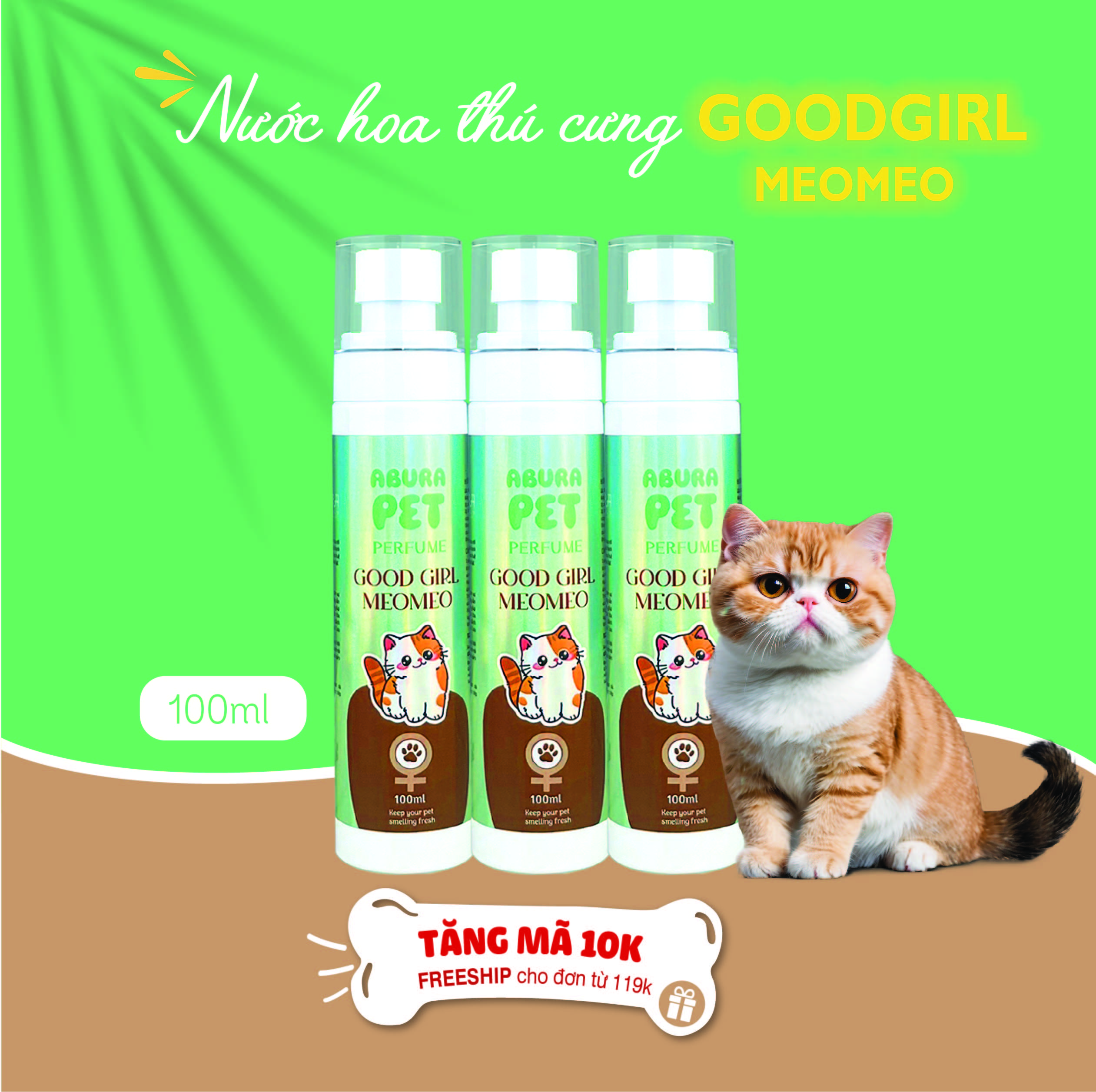 Nước Hoa Thú Cưng Hương Good Girl ABURA – Lựa Chọn Hoàn Hảo Cho Mèo, Chó Cưng