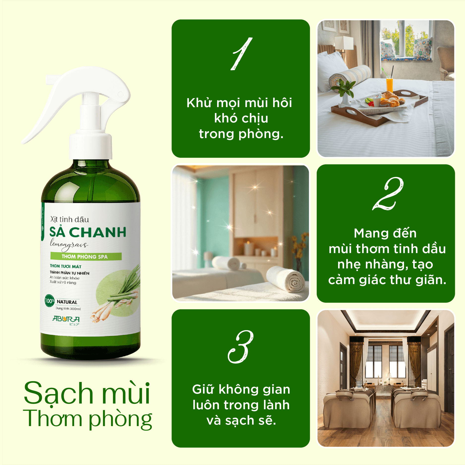Lý Do Nên Chọn Xịt Thơm Tinh Dầu Phòng Spa Sả Chanh ABURA Lý Do Nên Chọn Xịt Thơm Tinh Dầu Phòng Spa Sả Chanh ABURA