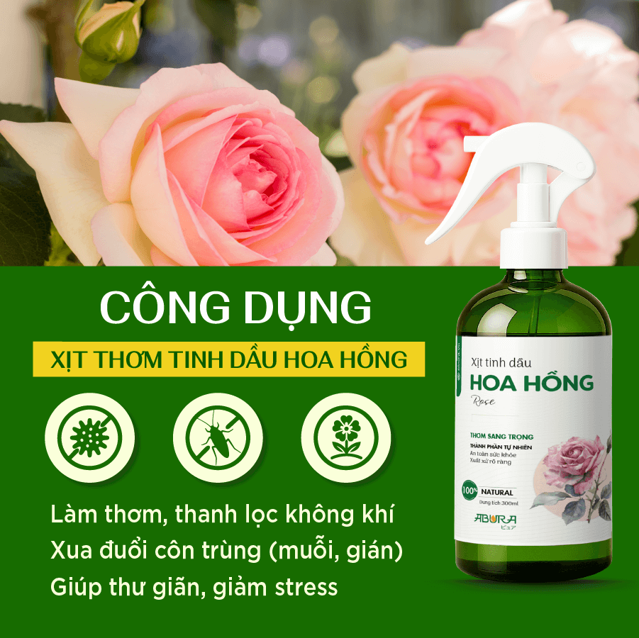 Công dụng nổi bật của Xit Tinh Dầu Hoa Hồng Cao Cấp Công dụng nổi bật của Xit Tinh Dầu Hoa Hồng Cao Cấp