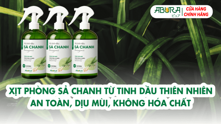 Xịt Phòng Sả Chanh Từ Tinh Dầu Thiên Nhiên An Toàn Dịu Mùi Không Hóa Chất