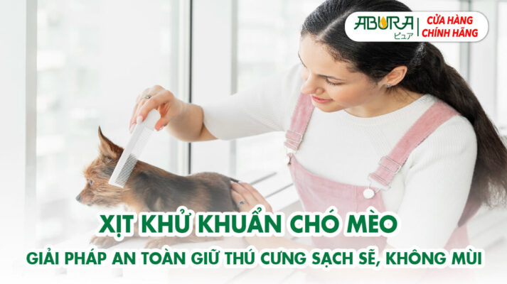 Xịt khử khuẩn chó mèo - Giải pháp an toàn giữ thú cưng sạch sẽ không mùi