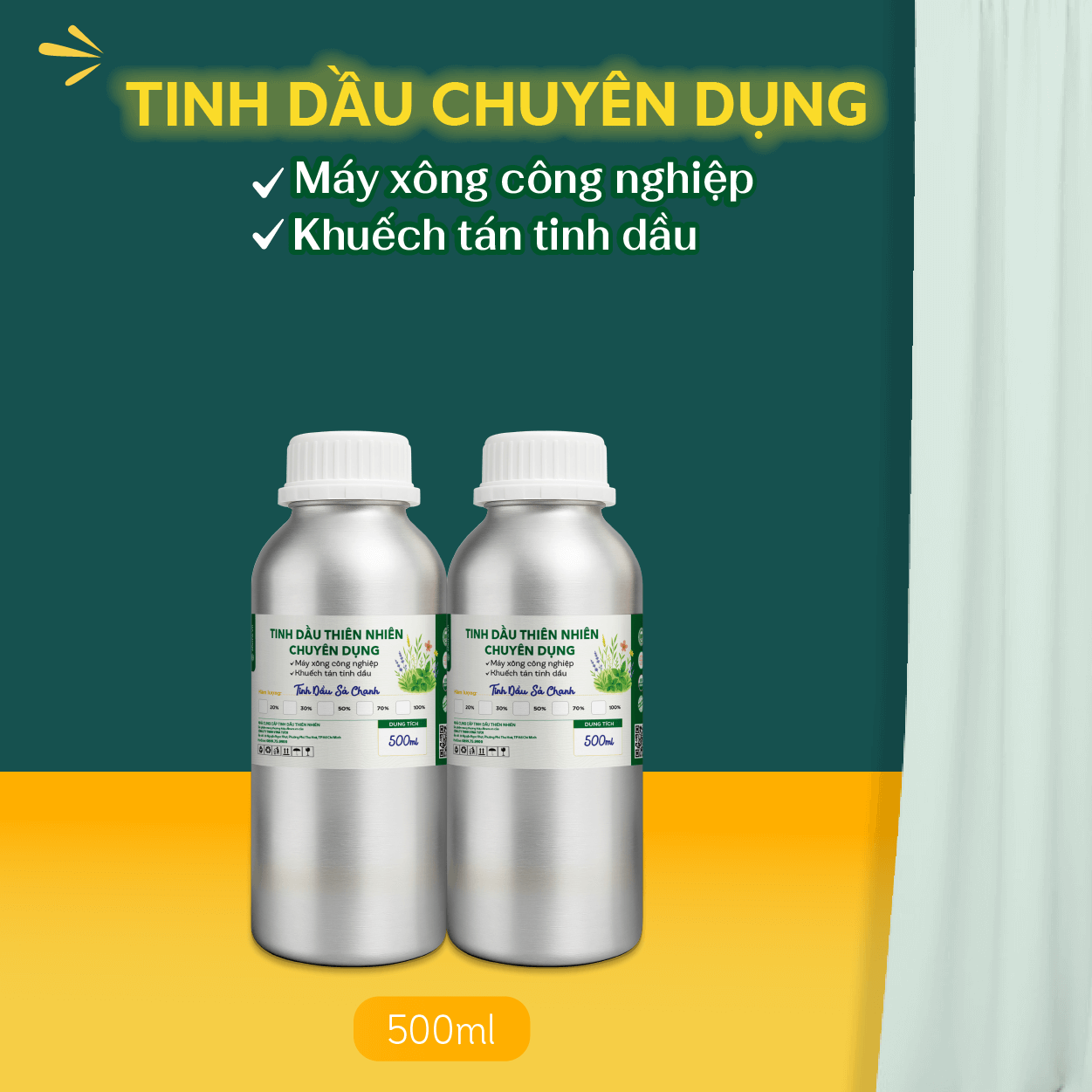 Tinh Dầu Chuyên Dụng Cho Máy Xông 500ml – Giải Pháp Tỏa Hương Tiện Lợi Cho Không Gian Lớn